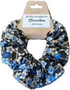 01 Chouchou en coton, double gaze, viscose, satin. Cousu main proche de Montpellier, à Vailhauquès.