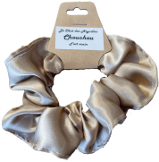 07 Chouchou en coton, double gaze, viscose, satin. Cousu main proche de Montpellier, à Vailhauquès.