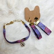 bracelet-en-tissu-lacet-eventail-or-violet-rose