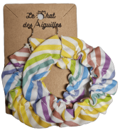 creole-45-tissu-coton-rayures-arc-en-ciel Boucles d'oreille textiles assorties aux bracelets, accessoires cheveux et lacets en tissu.